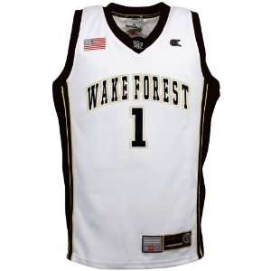  Wake Forest Demon Deacons #1 White Youth Double Team Basketball 