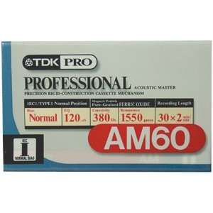  TDK PRO AM60 Professional Normal Bias Audio Tape (60 min 