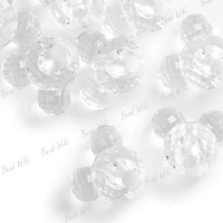 20 Clear Micky Mouse Charm Acrylic plastic Beads AR0161  