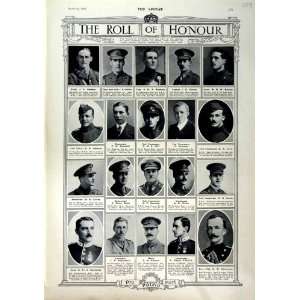   1916 ROLL HONOUR DEAD SOLDIERS WAR WADHAM HILL WELSH