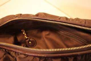 Juicy Couture Hearst Ruched Hobo Bag Brown  BNWT All proceeds 100% 