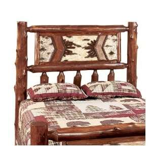  Lodge Traditional Cedar Log Canopy Bed   Double: Home & Kitchen