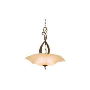  AMBER Solstice 5 Light Ceiling Pendant in Stainless Steel with Amber 
