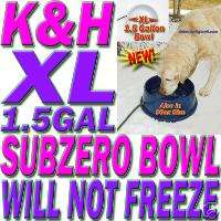 Heated XL LARGE 192OZ Dog Pet Water Bowl Dish NO FREEZE  