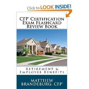  CFP Certification Exam Flashcard Review Book Retirement & Employee 