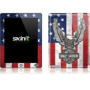  Skinit Harley Davidson Eagle Logo on American Flag Vinyl 