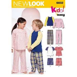  New Look Sewing Pattern 6932 Child Sleepwear, Size A (1/2 