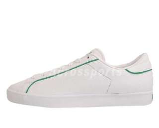 Adidas Originals Rod Laver Vin Lux White Leather Green Mens Casual 