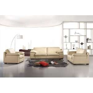   Furniture Bella Italia Leather 44 Sofa Set In White: Home & Kitchen
