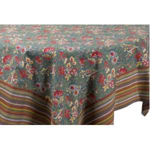 April Cornell 36 by 36 Inch Tablecloth, Nicole Smoke