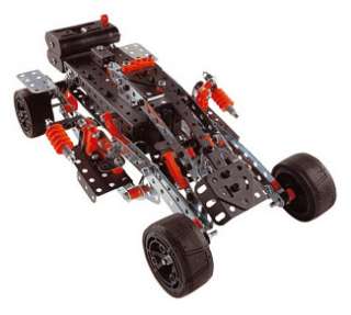 Erector Motorized Racing Car & More   643 pc Metal Construction Set