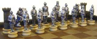 MEDIEVAL TIMES WARRIOR chess set 17 CASTLE Board  
