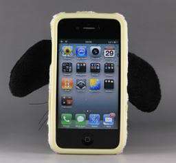 Cute Plush Dog Puppy iPhone 4 4G 4S Case Cover  