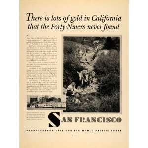  1932 Ad San Francisco California Gold Mining Industry 
