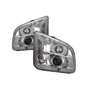  05 06 Ford Mustang Projector Head Lights Chrome LED 