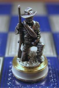 Franklin Mint Civil War Chess   Confederate Pawn Piece  