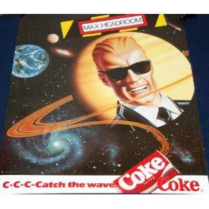  MINT Max Headroom 1986 Coke Poster c c c c Catch the Wave 