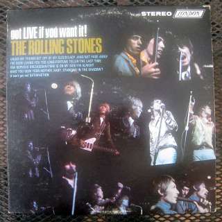THE ROLLING STONES GOT LIVE IF YOU WANT IT PS 493 LP  