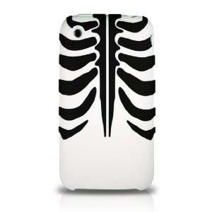  iPhone i Phone 3G / 3GS 3G S White and Black Human Skeleton Chest 