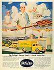 1945 Ad White Motor Co Cleveland Sunnyside Bakeries Trucks Plant 