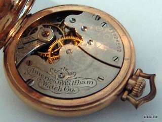 Antique Gold Waltham Pocket Watch Fahys Quality  