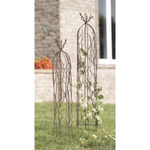 Trellis with Round Vine Design (set of 2) From CBK Home Garden Designs 
