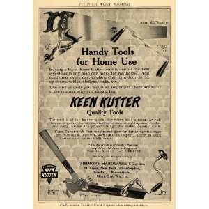  1913 Ad Simmons Hardware Co. Keen Kutter Tools Saw 