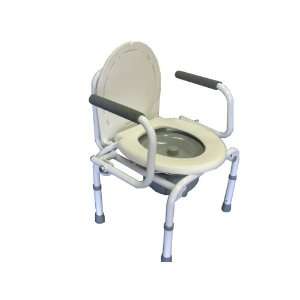 Bedside Commode Toilet Seat Chair Drop Arm