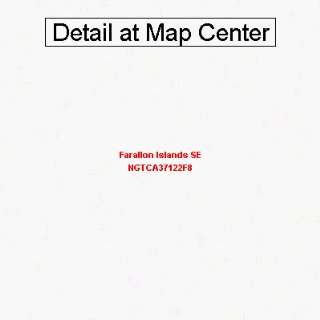  USGS Topographic Quadrangle Map   Farallon Islands SE 