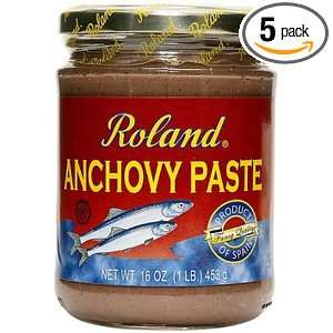 Roland Spanish Anchovy Paste Tubes, 16 Ounce (Pack of 5)  