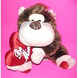    Valentine Plush Monkey with BE MINE Plush Heart Toys & Games