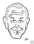 Brown Derby Caricature of Johnny Carson by Jack Lane
