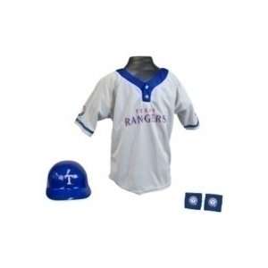  Texas Rangers Baseball Jersey and Helmet Set Sports 