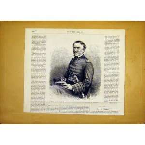  Portrait Admiral Farragut French Print 1868