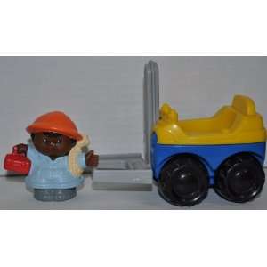 Little People Construction Worker & Forklift Truck (2002)  Replacement 
