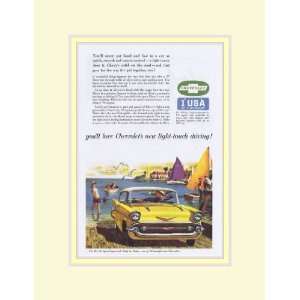   1957 Chevrolet Bel Air Sport Coupe Yellow Vintage Ad: Everything Else