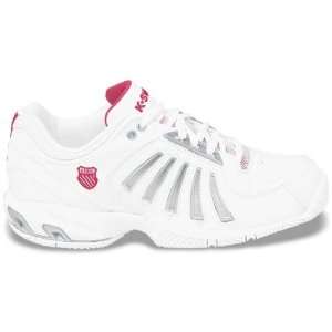  K Swiss Womens K Force Tennis Shoe (White/ Dark Pink 