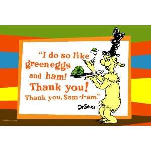  Green Eggs and Ham with quote, 20 x 30 Poster Print