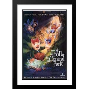  A Troll in Central Park 32x45 Framed and Double Matted 
