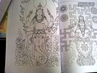 RARE TIBETAN BUDDHISM TATTOO SKETCH FLASH ART BOOK VOLA  
