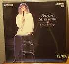Barbra STREISAND One Voice Live Concert 1986 Laserdisc  