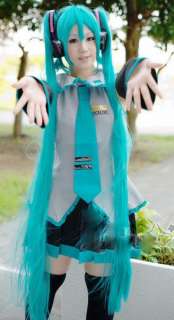 Vocaloid 2 Hatsune Miku Cosplay Costume all size custom  