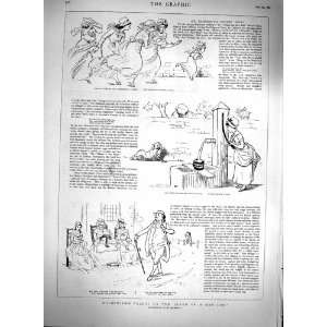  1879 Goldsmith Elegy Death Mad Dog Illustrations Print 