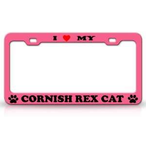  I LOVE MY CORNISH REX Cat Pet Animal High Quality STEEL 