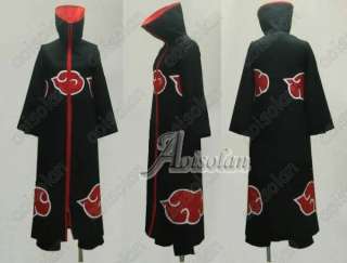 Naruto Akatsuki Cloak Uchiha Madara Cosplay Costume  