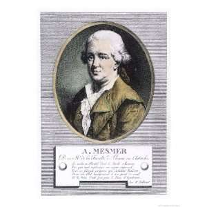 Portrait of Franz Anton Mesmer Who Discovered Animal Magnetism or 