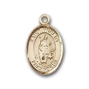 Gold Filled Baby Child or Lapel Badge Medal with St. Hubert of Liege 