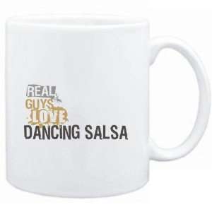   Mug White  Real guys love dancing Salsa  Sports: Sports & Outdoors