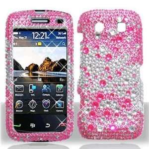  Blackberry 9850 Torch Full Diamond 2 Tone Hot Pink Case 