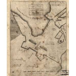  1775 map of Boston (Massachusetts), Siege 1775 6